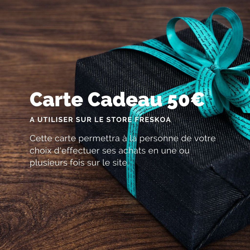 carte cadeau  a imprimer - 50 euros by FRESKOA Store - FRESKOA STORE