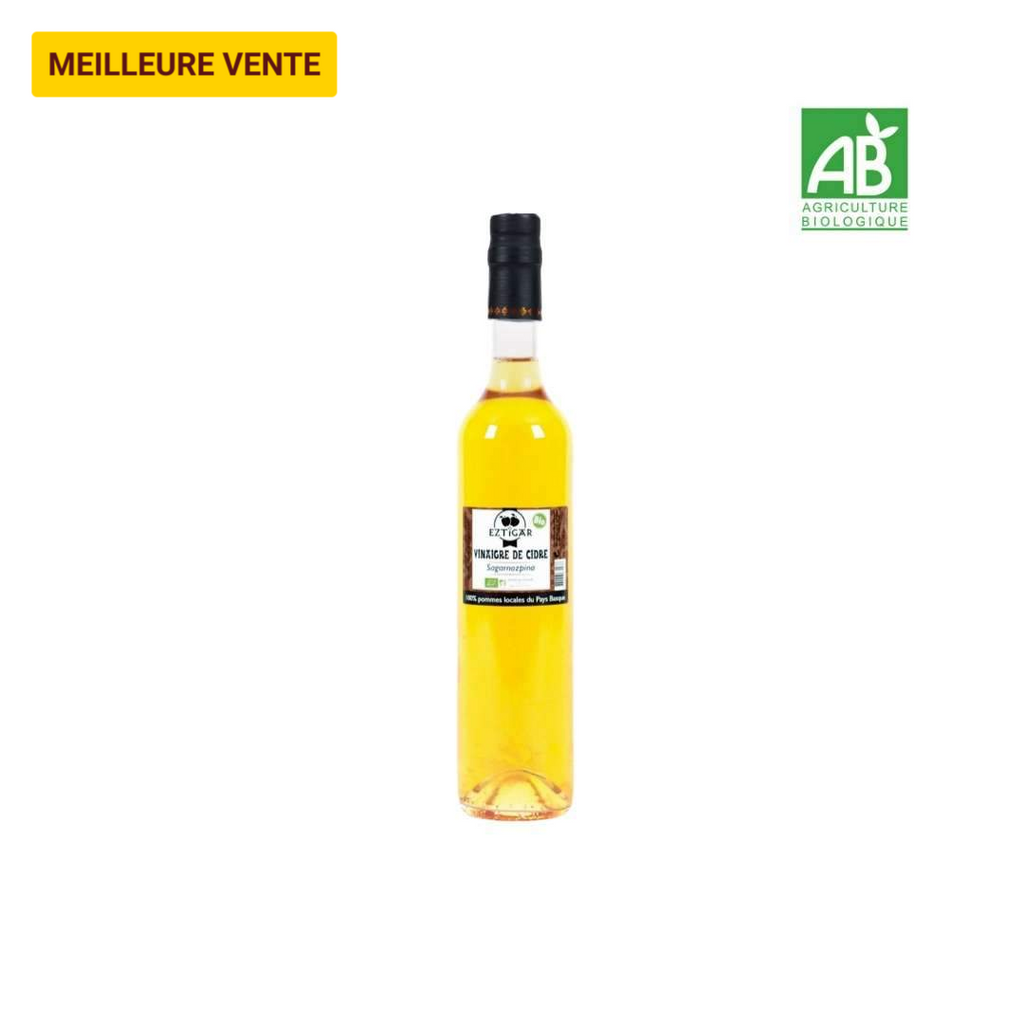 Vinaigre de cidre BIO by EZTIGAR - St Just Ibarre / Basse Navarre - Pays-Basque - FRESKOA STORE