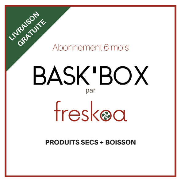 BASK'BOX par freskoa, box gourmande basque en abonnement de 6 mois, livraison gratuite