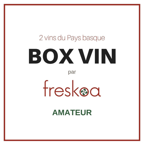 Box vin basque Amateur par freskoa : 2 vins du Pays basque