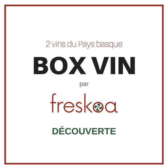 Box vin basque Découverte par freskoa : 2 vins du Pays basque