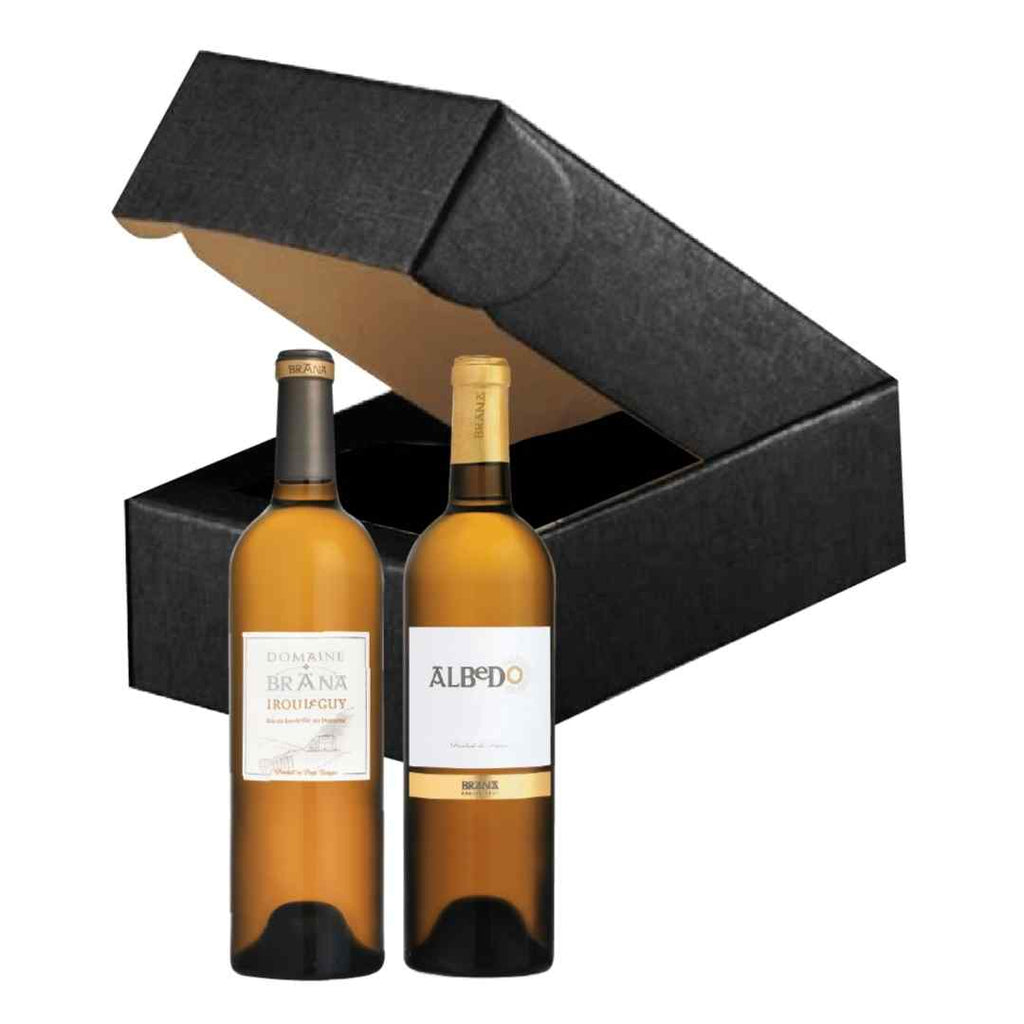 Coffret cadeau duo de vin blanc Brana du Pays Basque