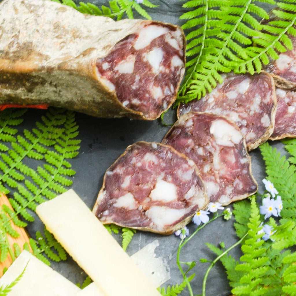 Baskische Schweinefleischwurst KINTOA von Ferme PEREKABIA - Irissarry / Basse Navarre - Baskenland - FRESKOA STORE