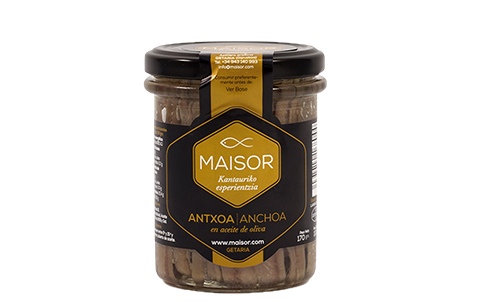 Kantabrische Anchovisfilets in Olivenöl, 170 g von MAISOR - Getaria / Gipuzkoa - Die Niederlande - FRESKOA STORE